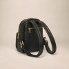 Mira Mini Leather Backpack in Black / Taupe