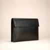 Celine Envelope Clutch in Black / Ivory