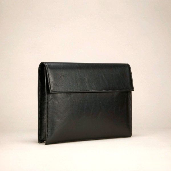 Celine Envelope Clutch in Black / Ivory