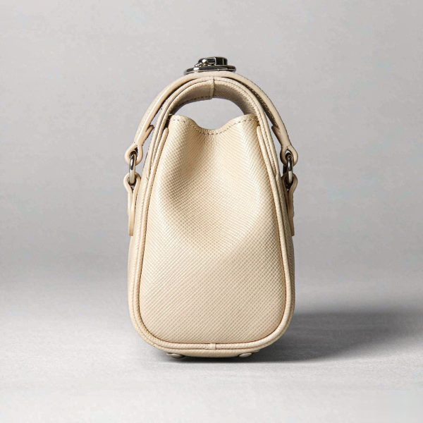 Camille Mini Top-Handle Camille Mini Top-Handle in Cream / Black