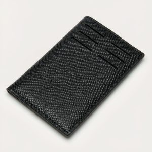 Elara Slim Cardholder in Black / Blush