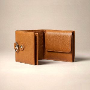 Nina Bifold Wallet in Camel / Black
