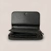 Iris Zip-Around Wallet in Black / Cream